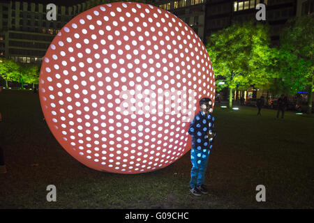 Offizielle Schreiben des Festival des Lichts. Stockfoto