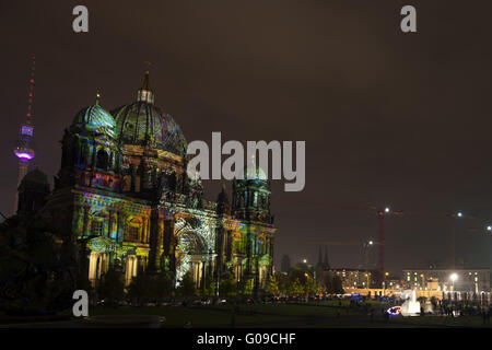 Offizielle Schreiben des Festival des Lichts. Stockfoto