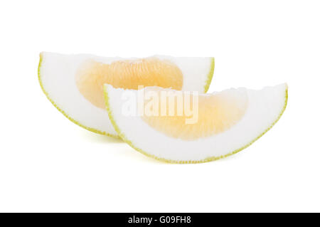 Nahaufnahme von Citrus Sweety Obst auf weißem Zeitmessung Stockfoto