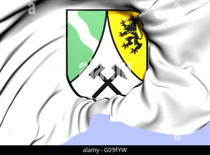 Wappen der sächsischen Schweiz-Ost-Erzgebirge Stockfoto