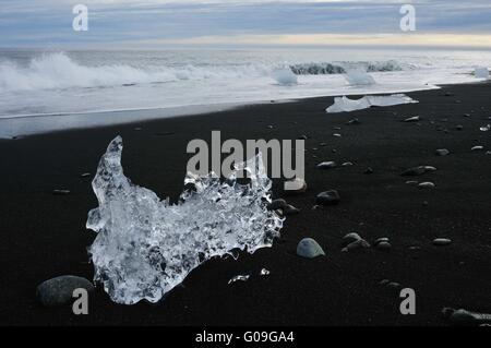 Eisskulptur, Jokullsarlon, Island Stockfoto