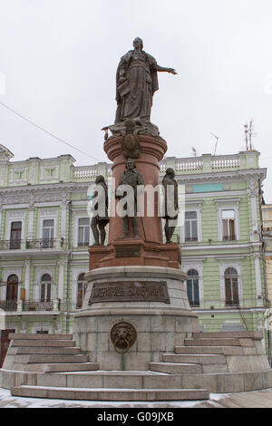 Denkmal der russischen Kaiserin Katharina II. Odessa Stockfoto