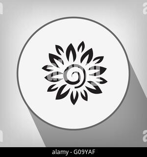 Blume-Symbol Stock Vektor