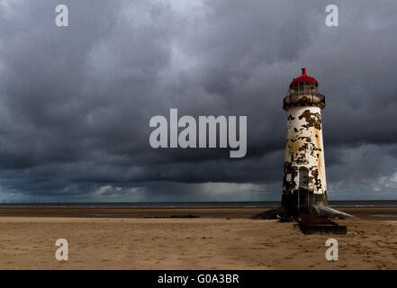 Talacre Leuchtturm, Flintshire, Nordwales Stockfoto