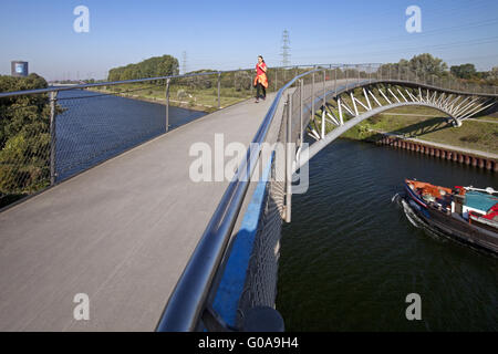 Brücke über den Rhein-Herne-Kanal in Oberhausen Stockfoto