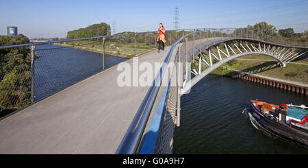 Brücke über den Rhein-Herne-Kanal in Oberhausen Stockfoto