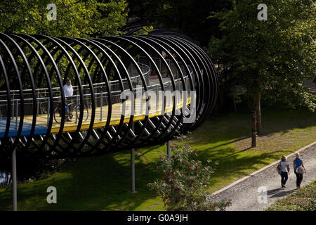 Brücke Slinky Springs to Fame, Oberhausen, Deutschland Stockfoto