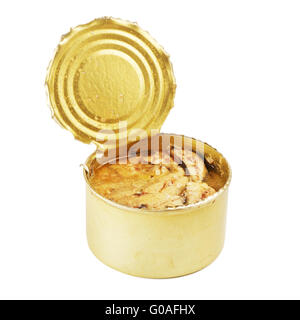 Geöffnete Tincan Stockfoto