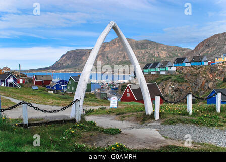 Sisimiut, Grönland Stockfoto