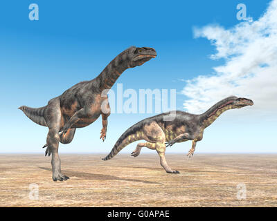 Dinosaurier Plateosaurus Stockfoto