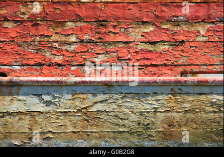 Detail eines Schiffswracks Stockfoto