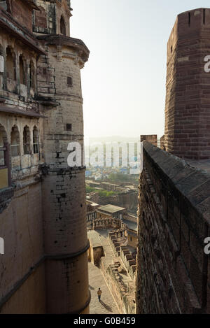 Blick über Jodhpur vom Mehrangarh Fort Stockfoto