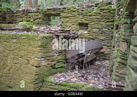 Alte verlassene Mühle Stockfoto