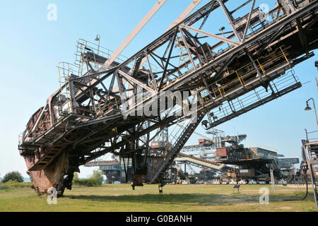 gigantische Bagger in den stillgelegten Tagebau Braunkohle Stockfoto