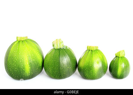 Runde Zucchini Stockfoto