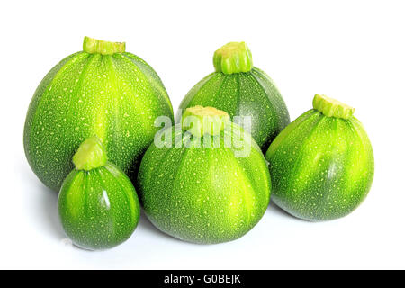 Runde Zucchini Stockfoto