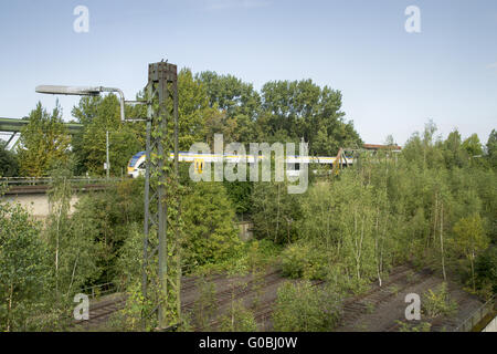 Geschlossene Frachtbereich in Dortmund-Huckarde, Deutschland Stockfoto