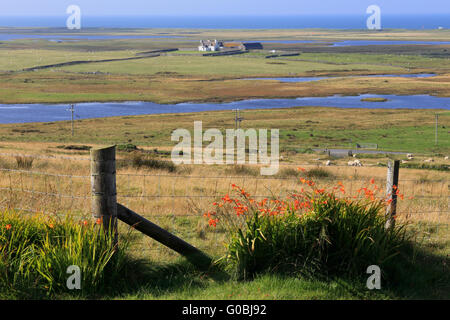 Küstenlandschaft, South Uist, Hebriden, Schottland Stockfoto