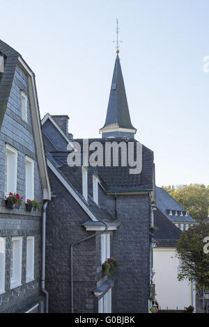 Impressionen des historischen Zentrums in Solingen-Gra Stockfoto