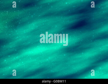 kleine Sterne am Himmel auf Raum-Farbe-Hintergründe Stockfoto