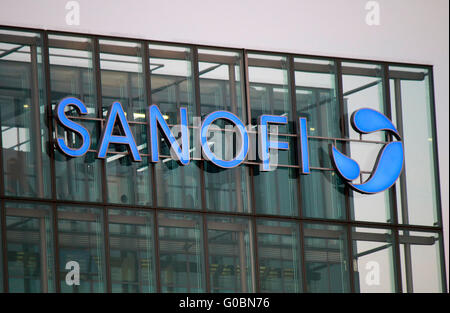 Markennamen: "Sanofi", Berlin. Stockfoto