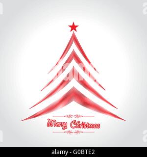 Abbildung: Weihnachtsgruß mit Symbolen Vektor Stock Vektor