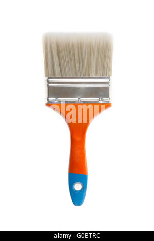 Pinsel, isoliert auf weiss Stockfoto