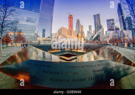 NEW YORK - 26 Dez.: Landschaft in der Nähe von World Trade Center in New York City-NY-USA aka Ground zero Stockfoto