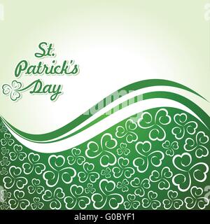Grußansage für Saint Patricks Day Feier Vektor Stock Vektor