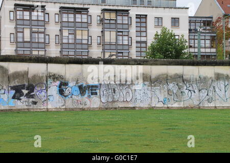 Die Mauer in Berlin Stockfoto