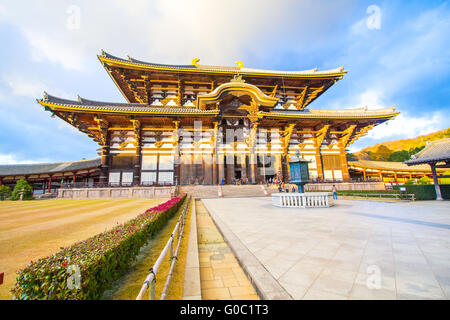 Todai-Ji-Tempel in Nara, Japan Stockfoto