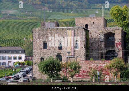 Burg Brömserburg Rüdesheim Stockfoto