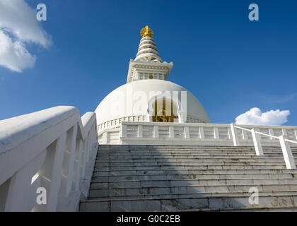 Lumbini World Peace Pagoda, Nepal Stockfoto