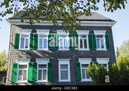 Impressionen des historischen Zentrums in Solingen-Gra Stockfoto