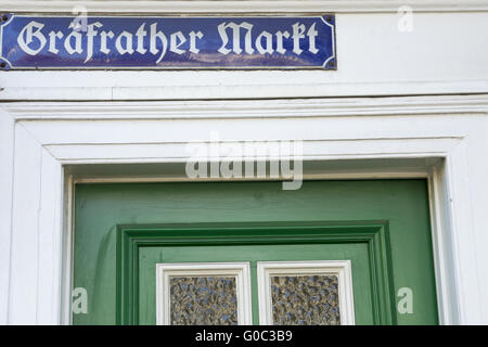 Impressionen des historischen Zentrums in Solingen-Gra Stockfoto