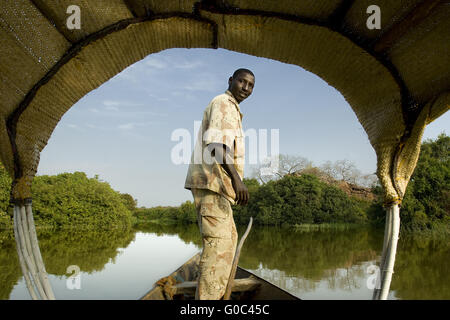 Niger-Flusses von Tapoa. Niger Stockfoto
