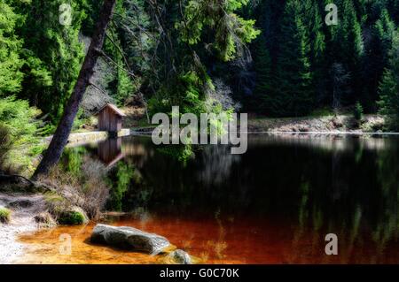 Glaswaldsees Bad Rippoldsau Schwarzwald Deutschland Stockfoto