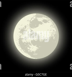 Vollmond-Abbildung Stockfoto