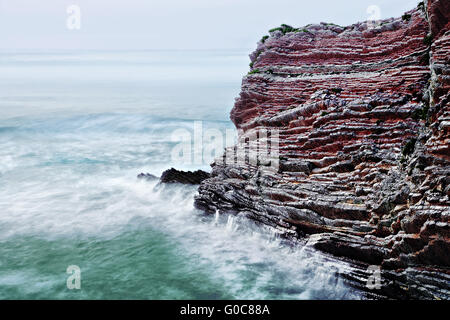 Klippe von Zumaia, Baskenland, Spanien Stockfoto