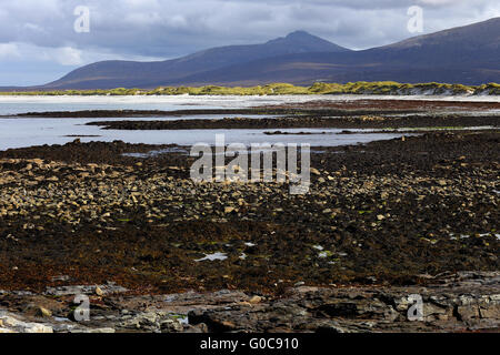 Küstenlandschaft, South Uist, Hebriden, Schottland Stockfoto