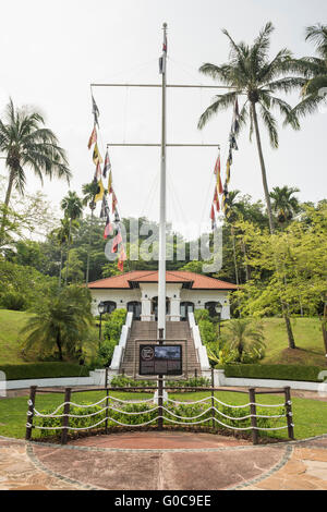 Verlosung von Haus und Terrasse im Fort Canning Park, Singapur Stockfoto