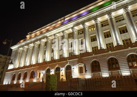 HQ der rumänischen Nationalbank in Bukarest Stockfoto