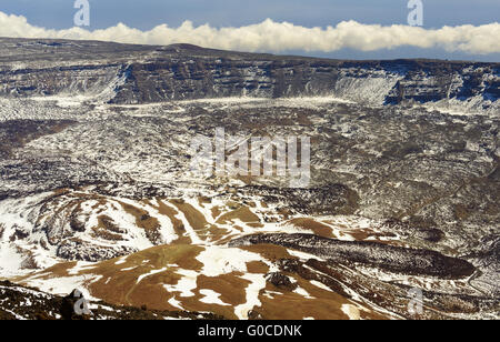 Vulkan-Krater - Teide, Teneriffa / Spanien Stockfoto