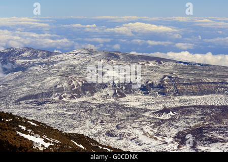 Teide-Krater Landschaft - Teneriffa, Spanien Stockfoto