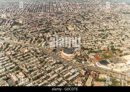 Luftaufnahme von Queens Borough, New York Stockfoto