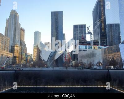 NEW YORK - 26 Dez.: Landschaft in der Nähe von World Trade Center in New York City-NY-USA aka Ground zero Stockfoto
