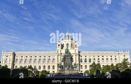 Vorderseite des Museum of Natural History, Vienna Stockfoto