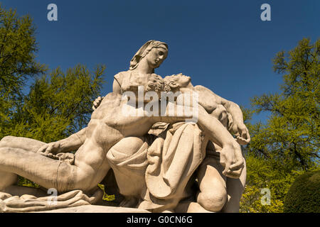 Ein Nein Morts - Kriegerdenkmal auf dem Platz der Republik in Straßburg, Elsass, Frankreich Stockfoto