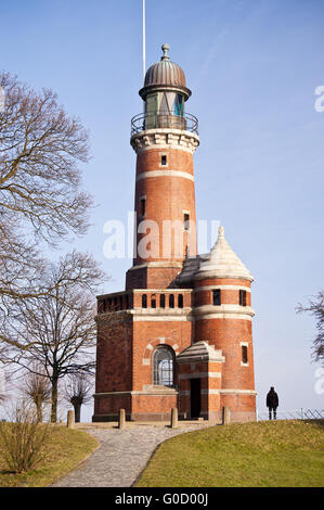 Leuchtturm von Holtenau in Deutschland Stockfoto