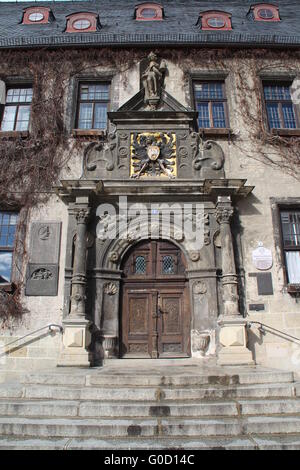 Das Rathaus in Quedlinburg Stockfoto